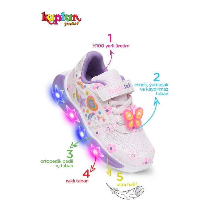 KIZ - KAPTAN JUNIOR - Kaptan Junior Kız Çocuk Işıklı Spor Sneaker