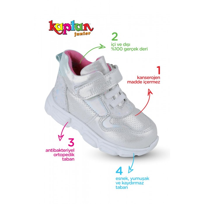 KIZ Kaptan Junior KAPTAN JUNİOR Kız Hakiki Deri Çocuk