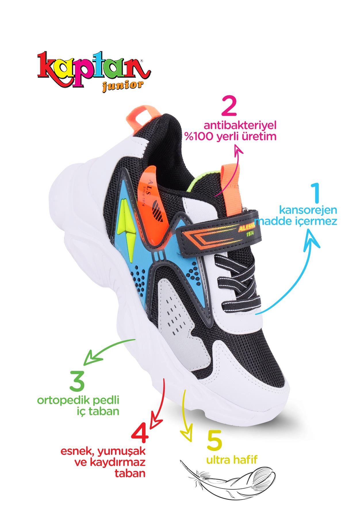 ERKEK - KAPTAN JUNIOR - KAPTAN JUNİOR ERKEK ÇOCUK SPOR SNEAKER